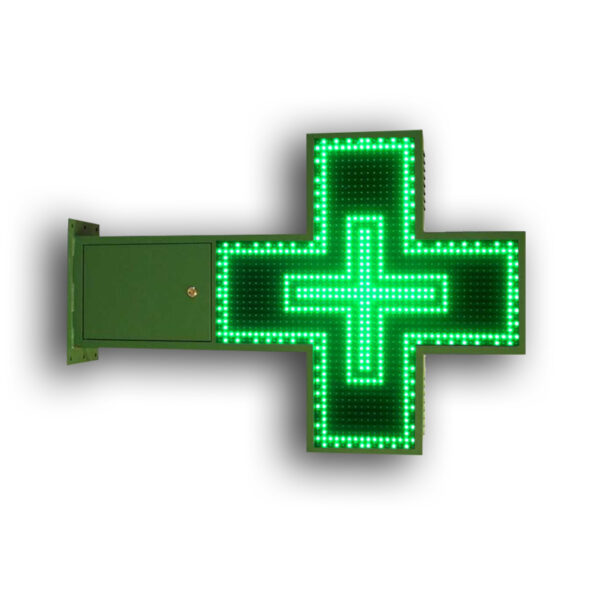 Croce led Programmabile verde (1) Croce a Led Bifacciale