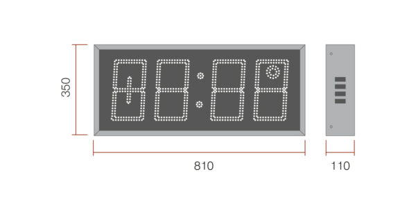 Orologio a LED Monofacciale ODT